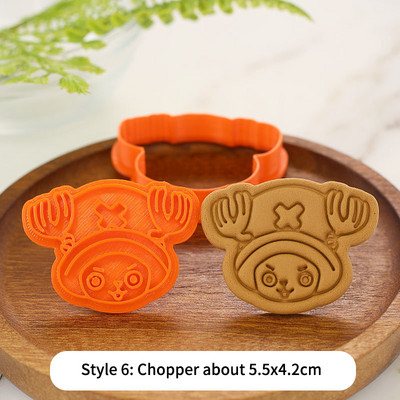 Mold Of Baking Cartoon Pirates Mold Cookie Luffy Joe Bajia One Piece Diy Baking Biscuit Tool 3d Cartoon Cookie Press Cutter