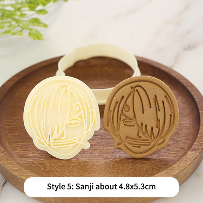 Mold Of Baking Cartoon Pirates Mold Cookie Luffy Joe Bajia One Piece Diy Baking Biscuit Tool 3d Cartoon Cookie Press Cutter