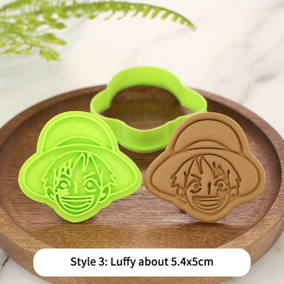 Mold Of Baking Cartoon Pirates Mold Cookie Luffy Joe Bajia One Piece Diy Baking Biscuit Tool 3d Cartoon Cookie Press Cutter