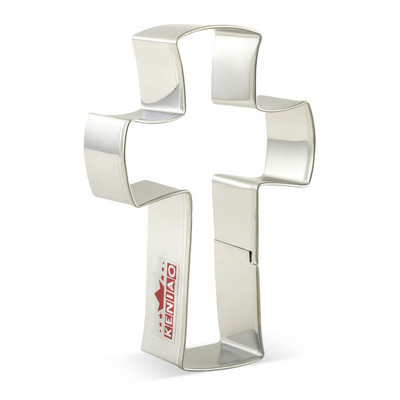 KENIAO Holy Cross Chalice küpsiselõikur – Religioon Christian Baptism Fancy Cross Biskviit Fondant Kondiitrilõikur – Roostevaba teras