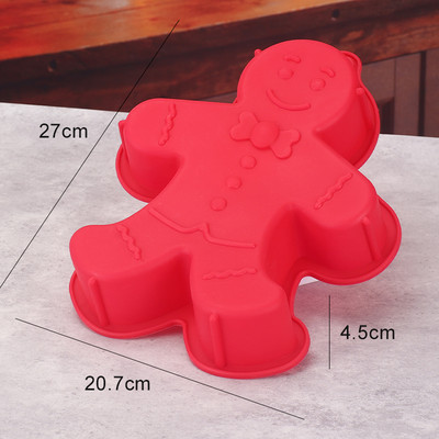 3D-jõuluvana silikoonist koogivorm jõulude silikoonvorm, reposteria ja pasteleria accesorios moule silikoonvormid silikoonist