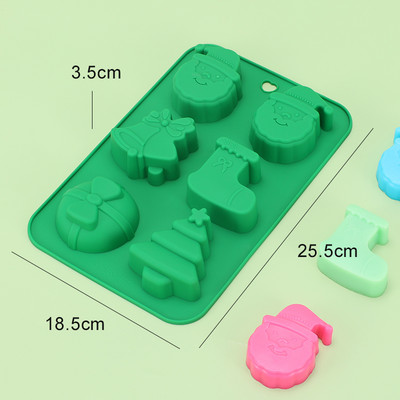 3D-jõuluvana silikoonist koogivorm jõulude silikoonvorm, reposteria ja pasteleria accesorios moule silikoonvormid silikoonist