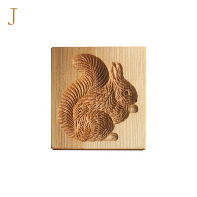 Formă pentru prăjituri 3D pentru ștanțare 3D Formă pentru prăjituri din lemn pentru prăjituri din turtă dulce pentru ștampila de biscuiți, instrument de coacere manuală