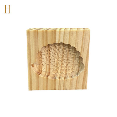 Formă pentru prăjituri 3D pentru ștanțare 3D Formă pentru prăjituri din lemn pentru prăjituri din turtă dulce pentru ștampila de biscuiți, instrument de coacere manuală