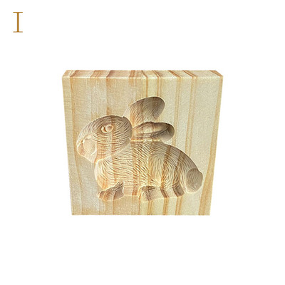 Formă pentru prăjituri 3D pentru ștanțare 3D Formă pentru prăjituri din lemn pentru prăjituri din turtă dulce pentru ștampila de biscuiți, instrument de coacere manuală