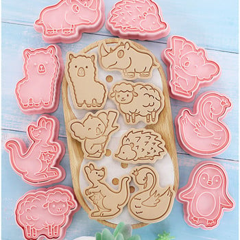 Jungle Safari Animal Cookie Cutter 8Pcs/Set Cartoon Dessert Biscuit Baking Tools Baby Shower Birthday Party Party Доставчици