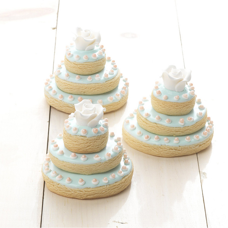 Kahepoolsed ümmargused küpsiselõikurid Küpsiselõikurid Plastikust küpsisepressid kurvilise servaga Fondant-lõikurid küpsisetööriistad 0857