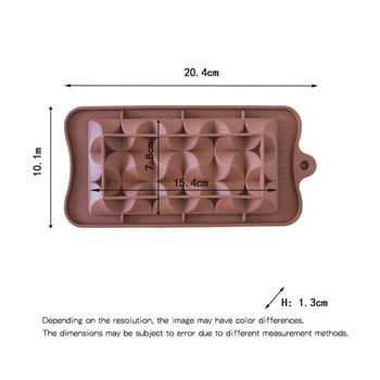 Нови 3 стила силиконова форма за шоколад Инструменти за печене Незалепваща силиконова форма за торта Желирани бонбони 3D Направи си сам форми Кухненски аксесоари