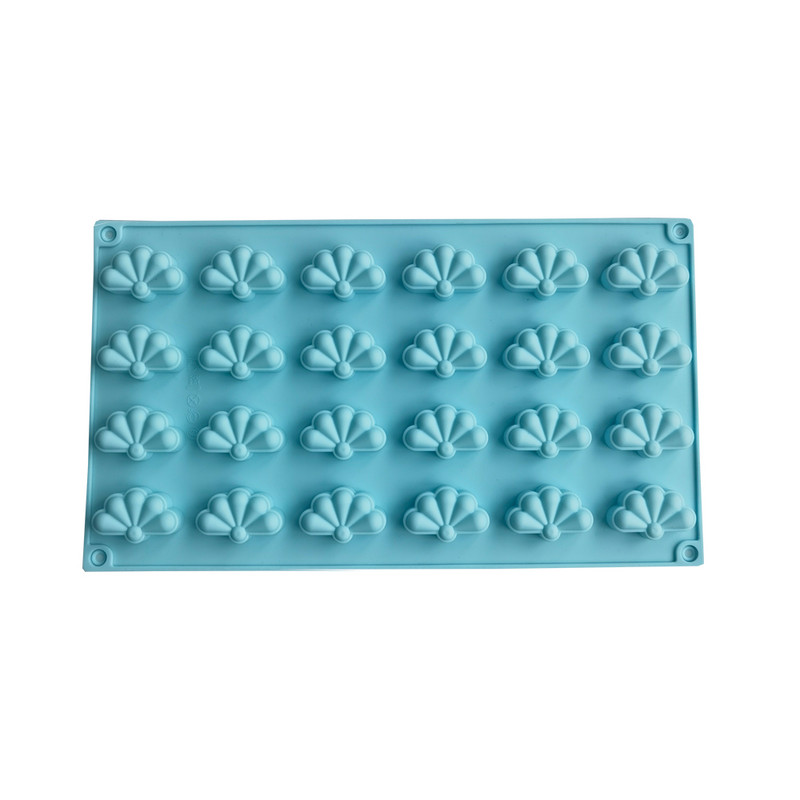 Φόρμα σιλικόνης για κέικ 24 κοιλοτήτων Σχήμα φύλλου Παγωμένο σαπούνι Φόρμες κεριών Ζάχαρη Craft Φόρμα σοκολάτας Μίνι Εργαλεία ψησίματος παγωτού