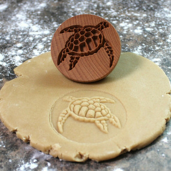 Дървен печат за бисквитки Форми за бисквитки Преса за шишарки Формички за печене на птици Меденки 3D Режечка за релефно щамповане на торти Приспособления за пекарни