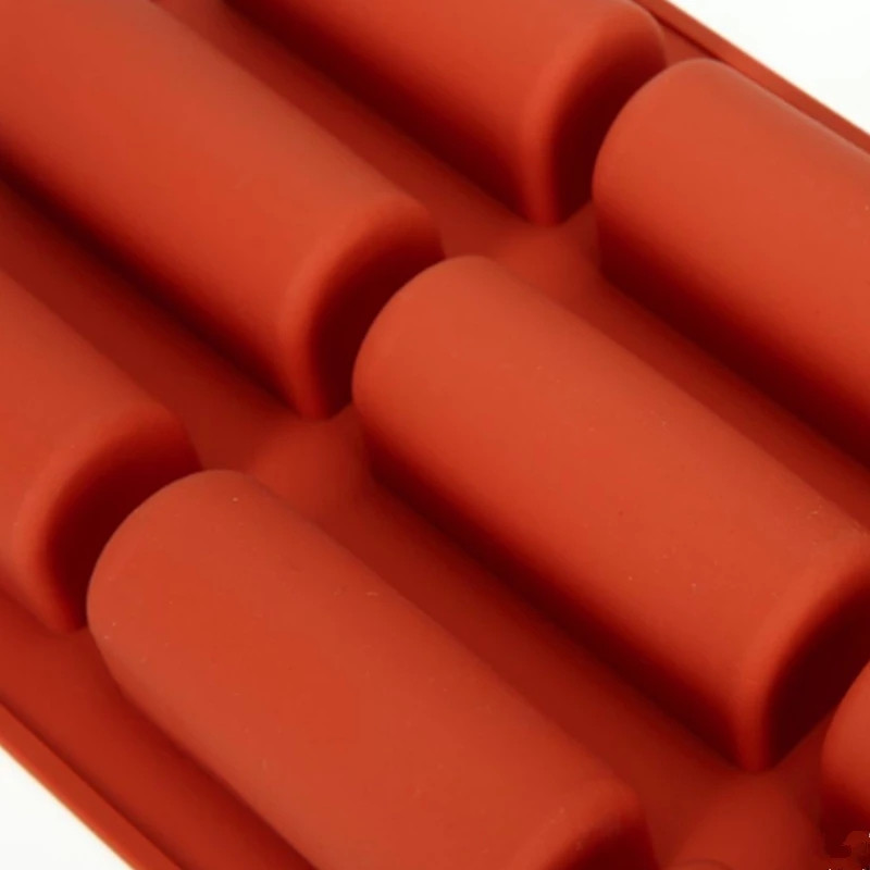 Silikonski kalup s 9 udubljenja 3D štapići, polucilindrični, dugi, trakasti kalupi za kolače s pjenom od čokoladnih tartufa, desertni kalupi DIY kalupi za pečenje