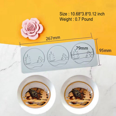 Moldes de Silicona Repostería y Pastelería Candy Mold σιλικόνης Μίνι ντόνατ DIY Κέικ σοκολάτας Φτιάχνοντας μούχλα Φόρμα ρητίνης παγοκύβου