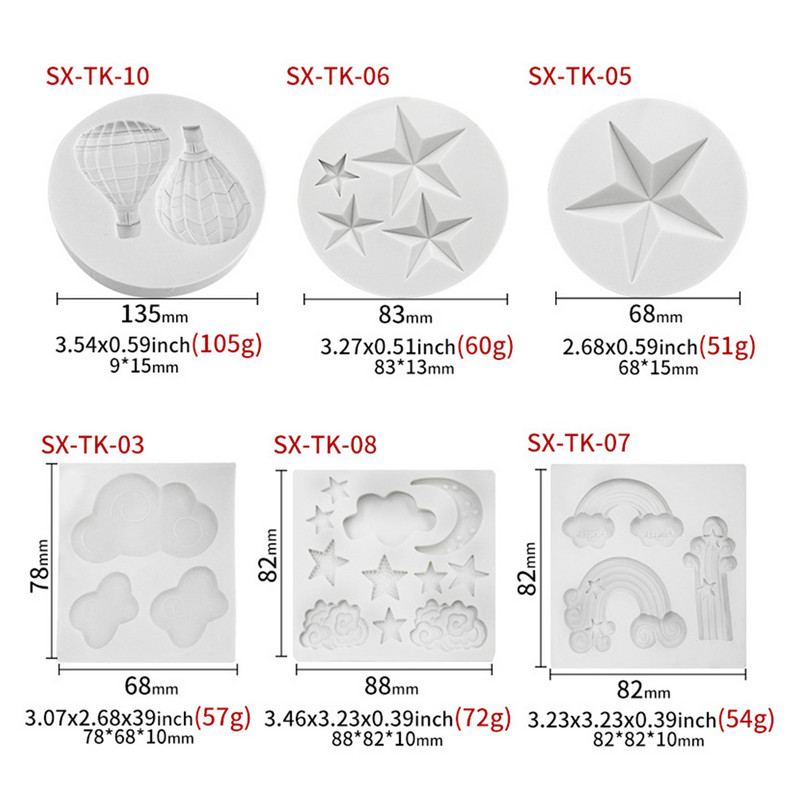 Forme de silicon pentru fondant creative Formă de curcubeu pentru tort de ciocolată Unelte pentru decorarea prăjiturii DIY Accesorii pentru coacere Forme din rășină
