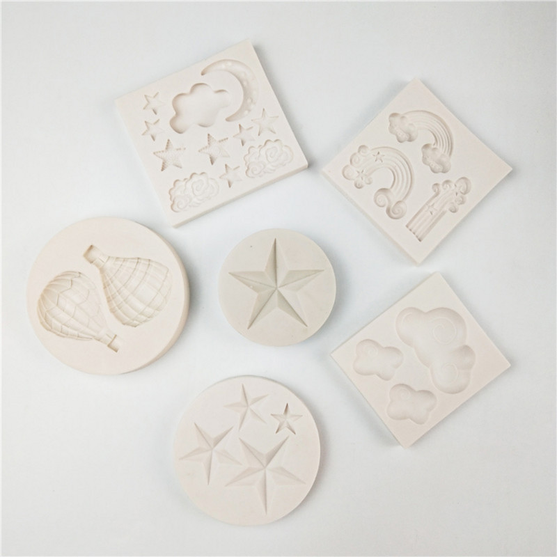 Forme de silicon pentru fondant creative Formă de curcubeu pentru tort de ciocolată Unelte pentru decorarea prăjiturii DIY Accesorii pentru coacere Forme din rășină