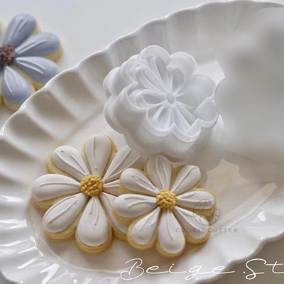 Φόρμα για μπισκότα εποχής αποφοίτησης Μικρή μαργαρίτα σε σχήμα λουλουδιών Κόφτης μπισκότων Φοντάν Εργαλεία διακόσμησης κέικ Sugarcraft Κουτί ευχών