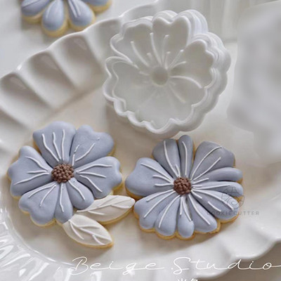 Φόρμα για μπισκότα εποχής αποφοίτησης Μικρή μαργαρίτα σε σχήμα λουλουδιών Κόφτης μπισκότων Φοντάν Εργαλεία διακόσμησης κέικ Sugarcraft Κουτί ευχών