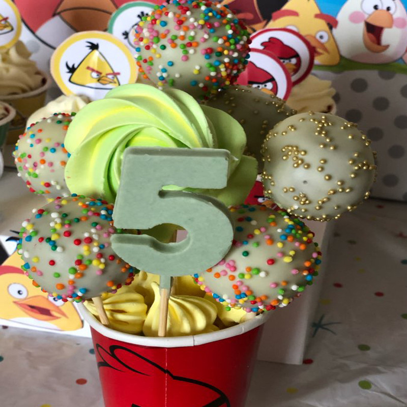 0-9 Numbers Shape Lolli φόρμα σιλικόνης 3D χειροποίητα κορόιδα σοκολατένια κέικ φόρμα ζελατίνας με ραβδιά Διακόσμηση πάρτι