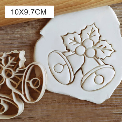 Γελοιογραφία Χριστουγεννιάτικα μπισκότα ανάγλυφη κόφτης Χριστουγεννιάτικου δέντρου με νιφάδα χιονιού μελόψωμο Άντρας Άγγελος σε σχήμα Φοντάν τούρτας Σφραγίδα προμήθειες για πάρτι