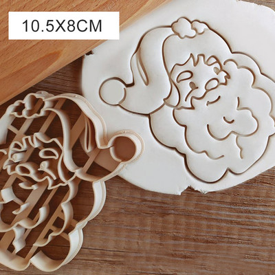 Γελοιογραφία Χριστουγεννιάτικα μπισκότα ανάγλυφη κόφτης Χριστουγεννιάτικου δέντρου με νιφάδα χιονιού μελόψωμο Άντρας Άγγελος σε σχήμα Φοντάν τούρτας Σφραγίδα προμήθειες για πάρτι