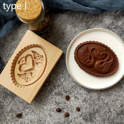 Φόρμα μπισκότου Ξύλινο Ψήσιμο Μελόψωμο Τραγανό Μπισκότο Φόρμα Κόφτερ Φόρμα Ζαχαροπλαστικής Χριστουγεννιάτικη διακόσμηση Άγιος Βασίλης Ψήσιμο κουζίνας