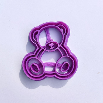 Lovely Sitting Baby Bear Cookie Cutter and Stamp for Baby Birthday Shower Fondant Cake Decorating Cupcake Top Cakepop Lolipop
