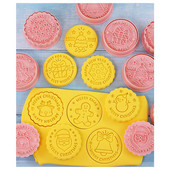 Uus jõuluvana lumememm puu põder armsa mustriga küpsise tempel surve fondant suhkur käsitöö küpsetustööriistad küpsisevormide dekoratsioonikomplektid