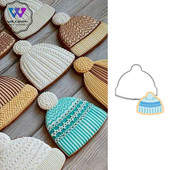 2tk/komplekti mütsi kujuga küpsisevormi vorm DIY fondant šokolaadikoogi kaunistusvahendid küpsetusvahendid