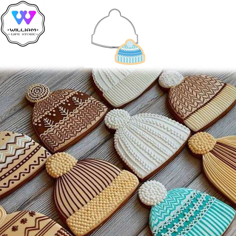 2tk/komplekti mütsi kujuga küpsisevormi vorm DIY fondant šokolaadikoogi kaunistusvahendid küpsetusvahendid