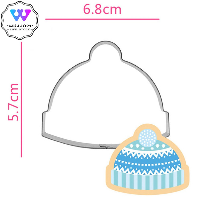2tk/komplekti mütsi kujuga küpsisevormi vorm DIY fondant šokolaadikoogi kaunistusvahendid küpsetusvahendid