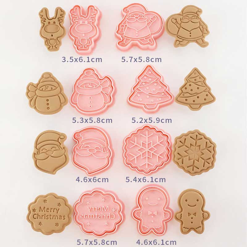 Anime Cookie Cutter Embosser Χριστουγεννιάτικο Δέντρο Εξοπλισμός Ζαχαροπλαστικής Ζαχαροπλαστικής και Αρτοποιίας για Φόρμα ψησίματος κέικ Αξεσουάρ κουζίνας