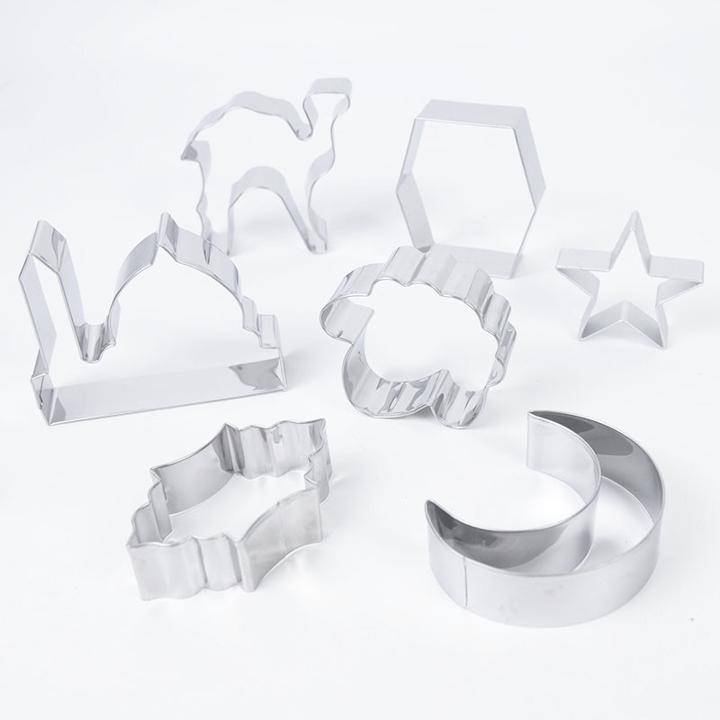 5 τμχ Σετ κόφτη μπισκότων EID MUBARAK Ραμαζάνι Ισλαμική μουσουλμανική φόρμα μπισκότων Moon Star Stamp DIY Fondant Διακοσμητικό κέικ Εργαλεία ψησίματος