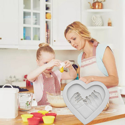 Lovers` Love Hand Pulled Sugarcane Silicone Cake Διακοσμητική τούρτα γενεθλίων Διακοσμητικό μπισκότο σοκολάτας Ρομαντικό όμορφο σχέδιο