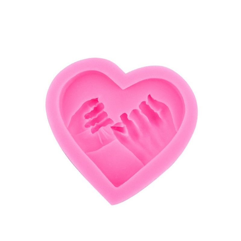 Lovers` Love Hand Pulled Sugarcane Silicone Cake Διακοσμητική τούρτα γενεθλίων Διακοσμητικό μπισκότο σοκολάτας Ρομαντικό όμορφο σχέδιο