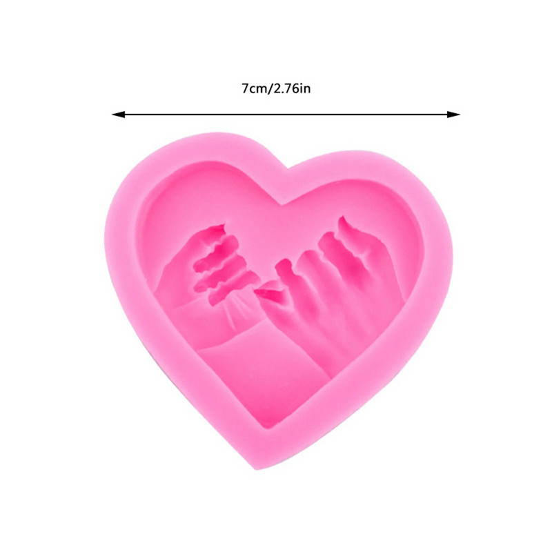 Lovers` Love Hand Pulled Sugarcane Silicone Cake Διακοσμητική τούρτα γενεθλίων Διακοσμητικό μπισκότο σοκολάτας Ρομαντικό όμορφο σχέδιο