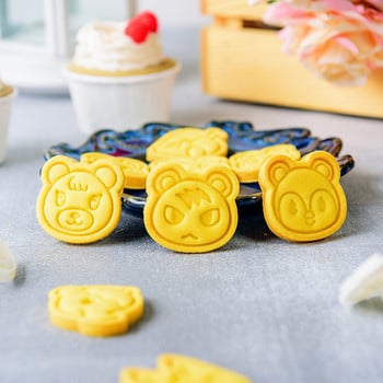 2/3 τεμ. Japeness Game Animal Crossing Biscuit Cookie Cutters Φόρμα σφραγίδας μπισκότων Sugarcraft Εργαλεία διακόσμησης για μπισκότα Καλούπι φοντάν