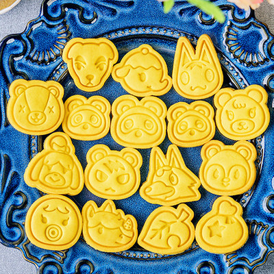 2/3 τεμ. Japeness Game Animal Crossing Biscuit Cookie Cutters Φόρμα σφραγίδας μπισκότων Sugarcraft Εργαλεία διακόσμησης για μπισκότα Καλούπι φοντάν