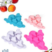 4 bucăți DIY Ghost gheață matriță matrițe pentru copt Halloween ciocolată matriță jeleu budincă jeleu mucegai mucegai silicon