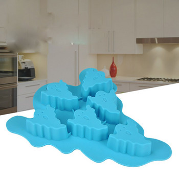 4 бр. Направи си сам Ghost Ice Mold Форми за печене Хелоуин Шоколадова форма за желе Форма за пудинг Желе Форма Силиконова форма