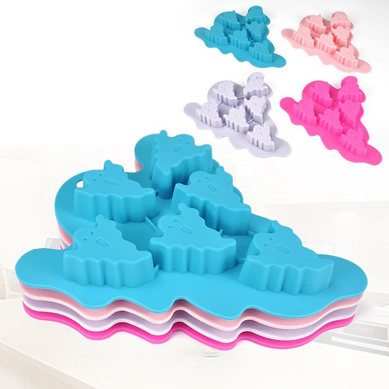 4 bucăți DIY Ghost gheață matriță matrițe pentru copt Halloween ciocolată matriță jeleu budincă jeleu mucegai mucegai silicon