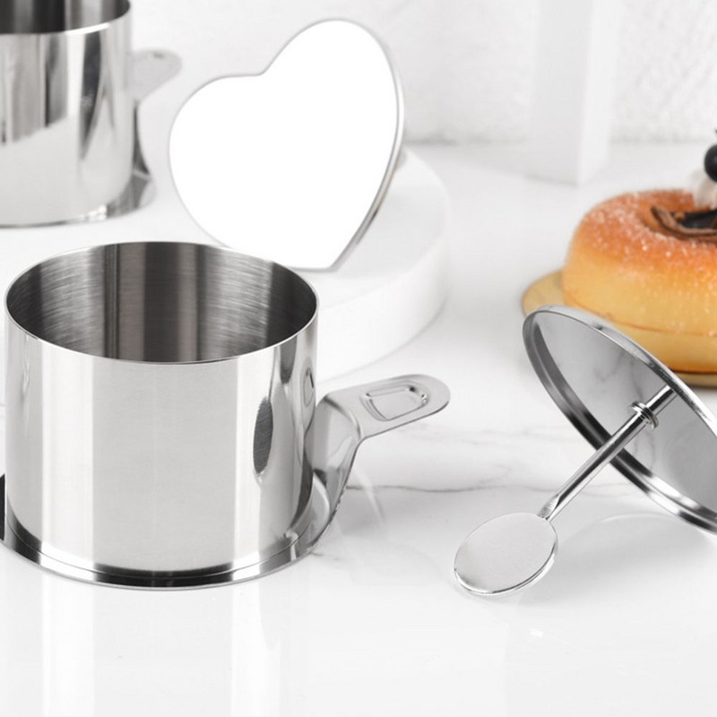 3 τμχ/σετ Εργαλείο για κέικ κουζίνας Φοντάν ζαχαροπλαστικής Διακοσμητικό φόρμα ψησίματος Φόρμα εμβόλου κέικ 3D Κόφτης για μπισκότα στρογγυλή καρδιά