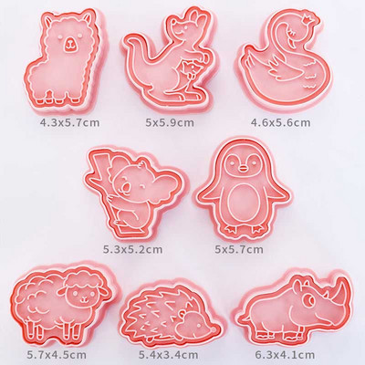 Dispozitive de tăiat biscuiți și embosoare 3d Anime Cutter Monster Patiserie Coacerea Biscuiților Molde Ustensile de bucătărie Accesorii Taietoare de biscuiți Forme