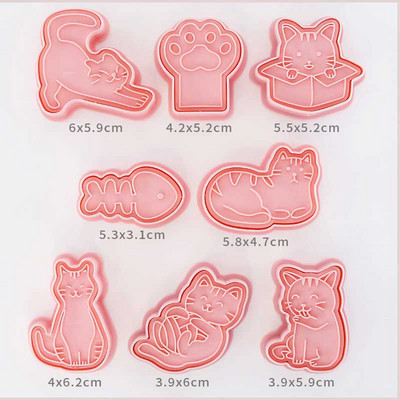 Dispozitive de tăiat biscuiți și embosoare 3d Anime Cutter Monster Patiserie Coacerea Biscuiților Molde Ustensile de bucătărie Accesorii Taietoare de biscuiți Forme