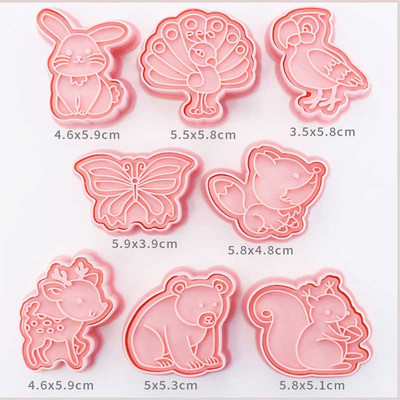 Dispozitive de tăiat biscuiți și embosoare 3d Anime Cutter Monster Patiserie Coacerea Biscuiților Molde Ustensile de bucătărie Accesorii Taietoare de biscuiți Forme