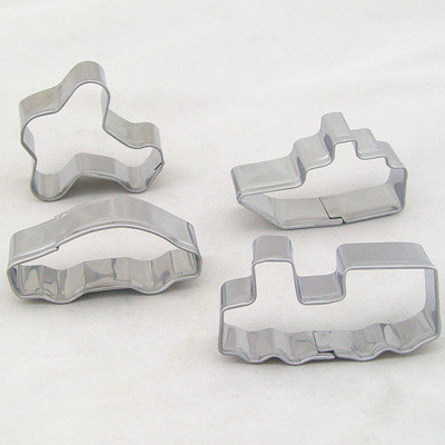 Φόρμα μπισκότων δημιουργική φόρμα DIY δημιουργική φόρμα φρούτων και λαχανικών κομμένα μεταφορικά μοντέλα τρένου πλοίου