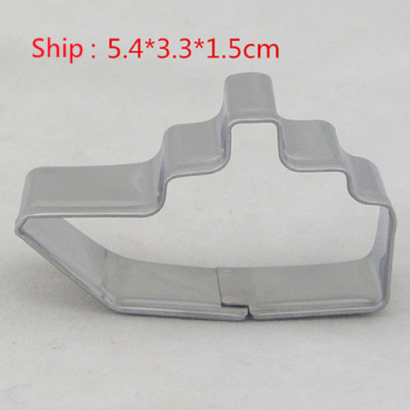 Φόρμα μπισκότων δημιουργική φόρμα DIY δημιουργική φόρμα φρούτων και λαχανικών κομμένα μεταφορικά μοντέλα τρένου πλοίου