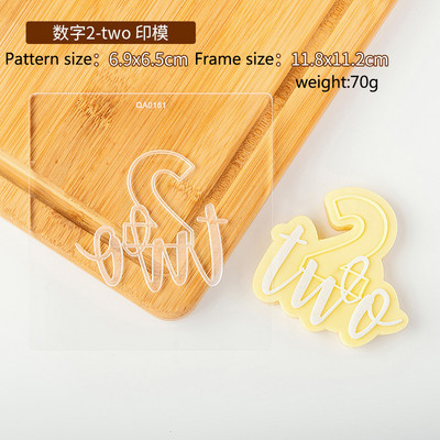 Kondiitritoodete tempel 1 tk akrüülküpsise reljeefvorm Palju õnne sünnipäevaks Fondant tempel tähestiku number küpsiselõikur ja reljeef 1024718