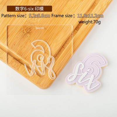 Kondiitritoodete tempel 1 tk akrüülküpsise reljeefvorm Palju õnne sünnipäevaks Fondant tempel tähestiku number küpsiselõikur ja reljeef 1024718