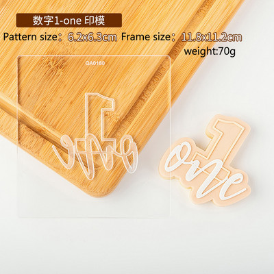 Kondiitritoodete tempel 1 tk akrüülküpsise reljeefvorm Palju õnne sünnipäevaks Fondant tempel tähestiku number küpsiselõikur ja reljeef 1024718