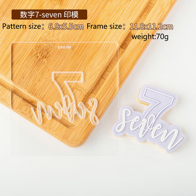 Kondiitritoodete tempel 1 tk akrüülküpsise reljeefvorm Palju õnne sünnipäevaks Fondant tempel tähestiku number küpsiselõikur ja reljeef 1024718