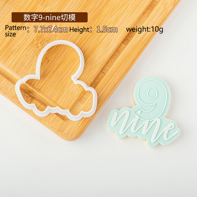 Kondiitritoodete tempel 1 tk akrüülküpsise reljeefvorm Palju õnne sünnipäevaks Fondant tempel tähestiku number küpsiselõikur ja reljeef 1024718